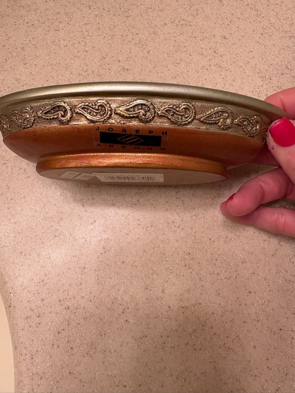 Rare Joseph Abboud decorative  soap dish from Bed Bath & Beyond